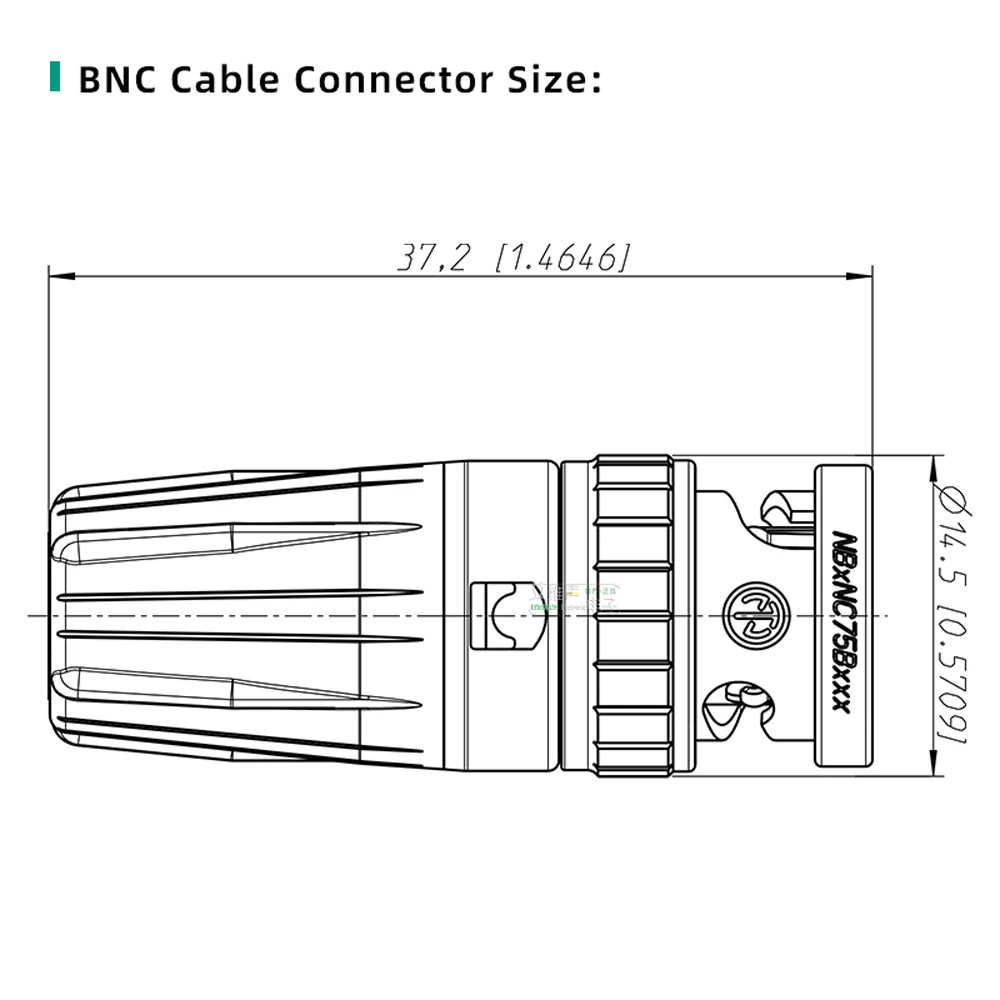 Neutrik 75Ω HD BNC Crimping Plug NBNC75BLP7 / NBNC75BLP9 / NBNC75BTU11 / NBNC75BYY11 HDTV / DVD rearTWIST Q9 BNC Cable Connector