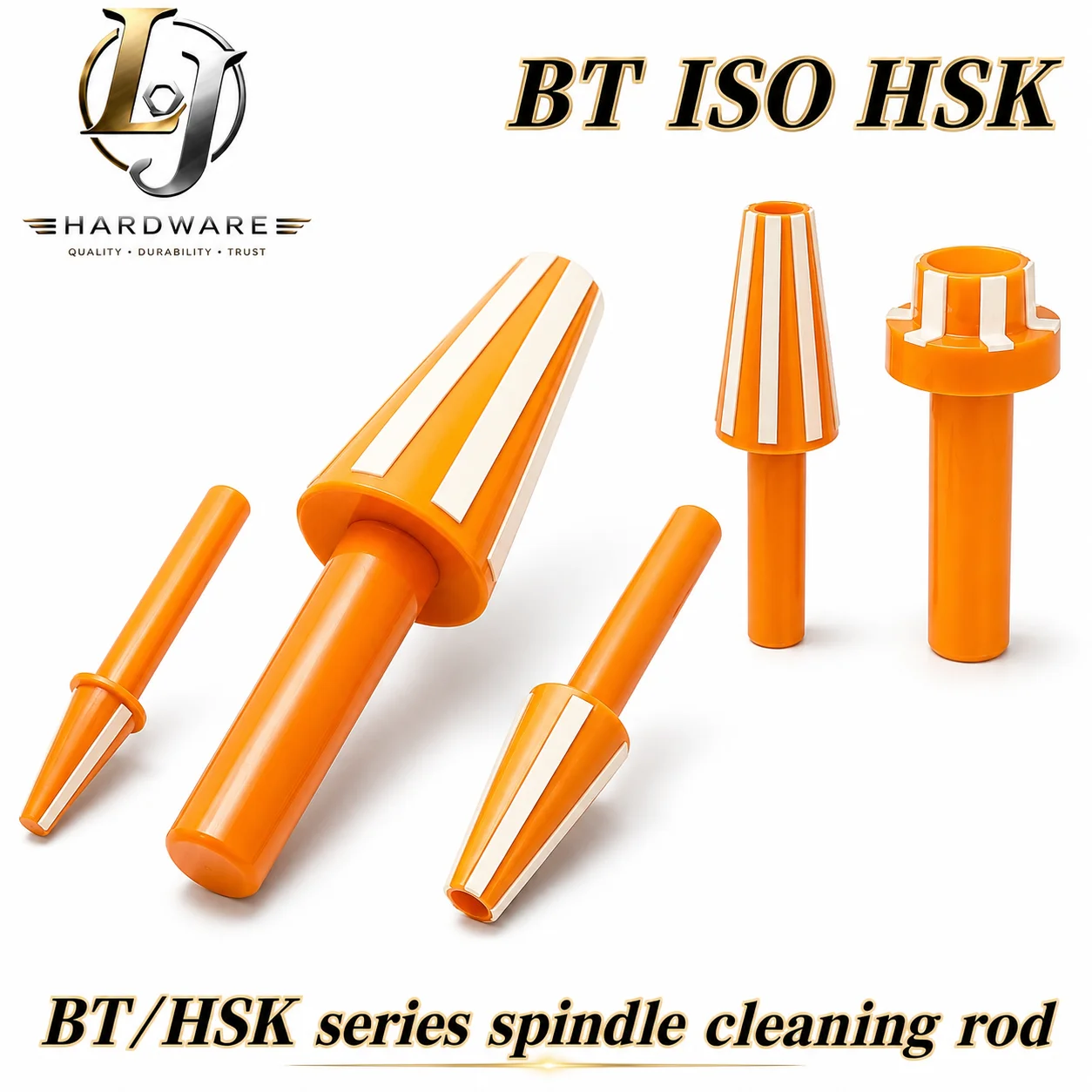 BT30 BT40 BT50 HSK63 Spindle Cleaning Rod Wool Brush CNC Machining Center Machine Tool Cylinder Cleaner ER Collet Tool Holder