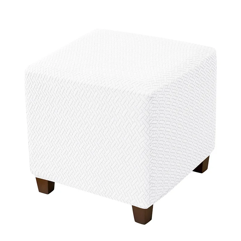 Stretch Ottoman Slipcover Stool Cover T-shape Jacquard