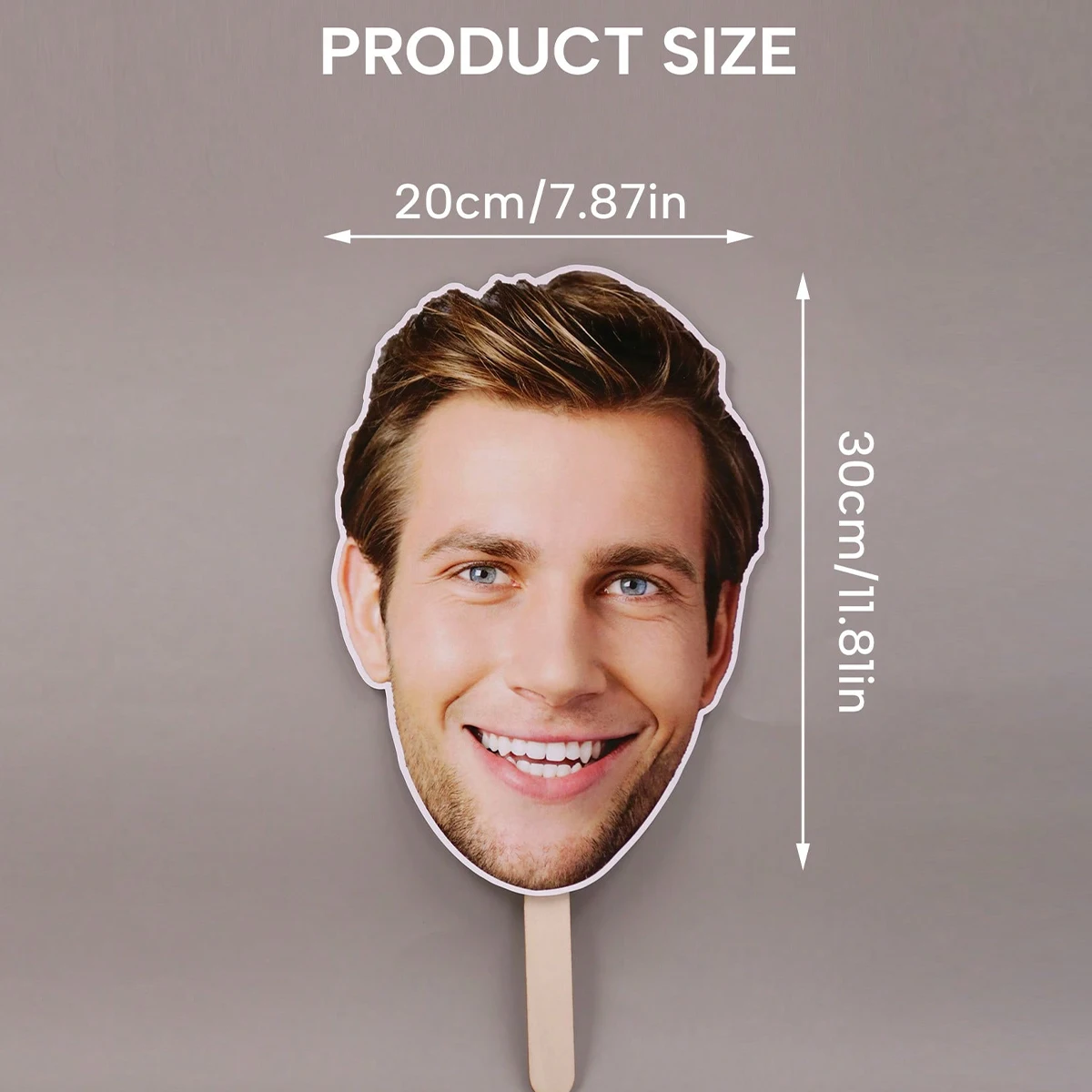 Custom Handheld Large Portrait,Personalize The Face On The Stick,Customized Face Hand Fan,Customizable Wedding Gifts,