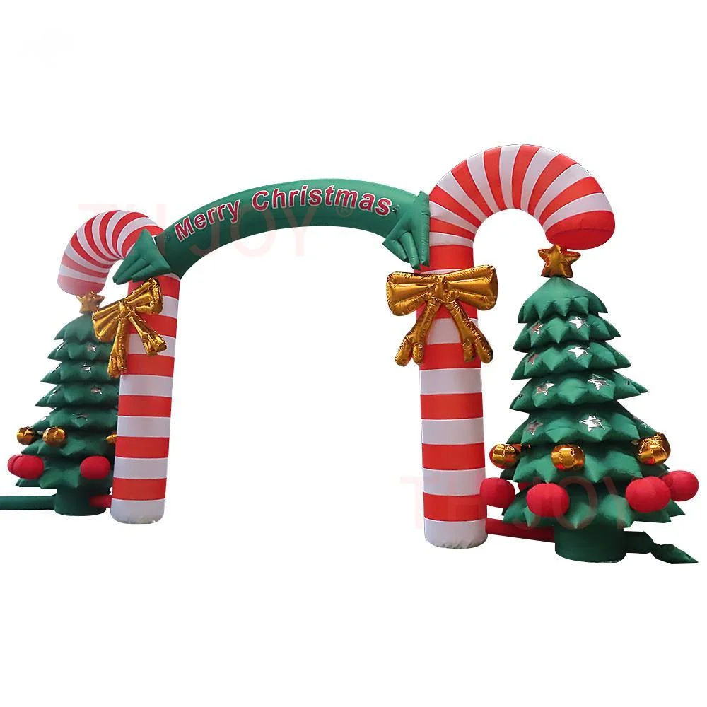 free shipment outdoor activities 8m 26ft inflatable christmas tree arch christmas archway with balls for decoration