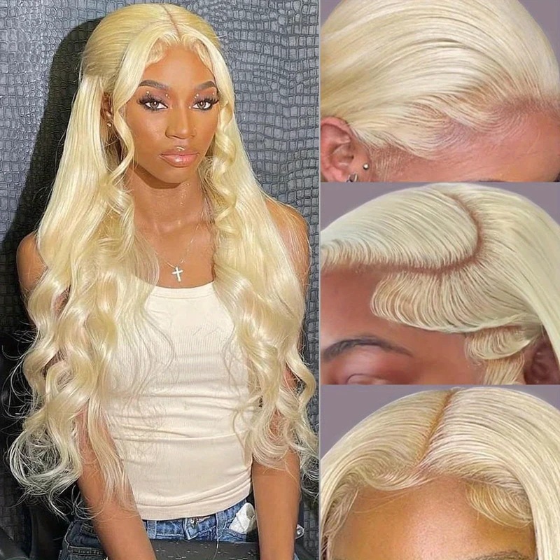 Perruque Lace Front Wig Body Wave Naturelle, Cheveux Humains, Transparent, 13x6, 13x4, HD, 613, Bon Marché, en Solde, pour Femme