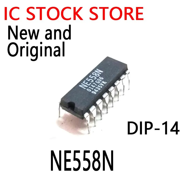 10PCS New and Original DIP-14 NE556  556N   NE558  NE556N NE558N