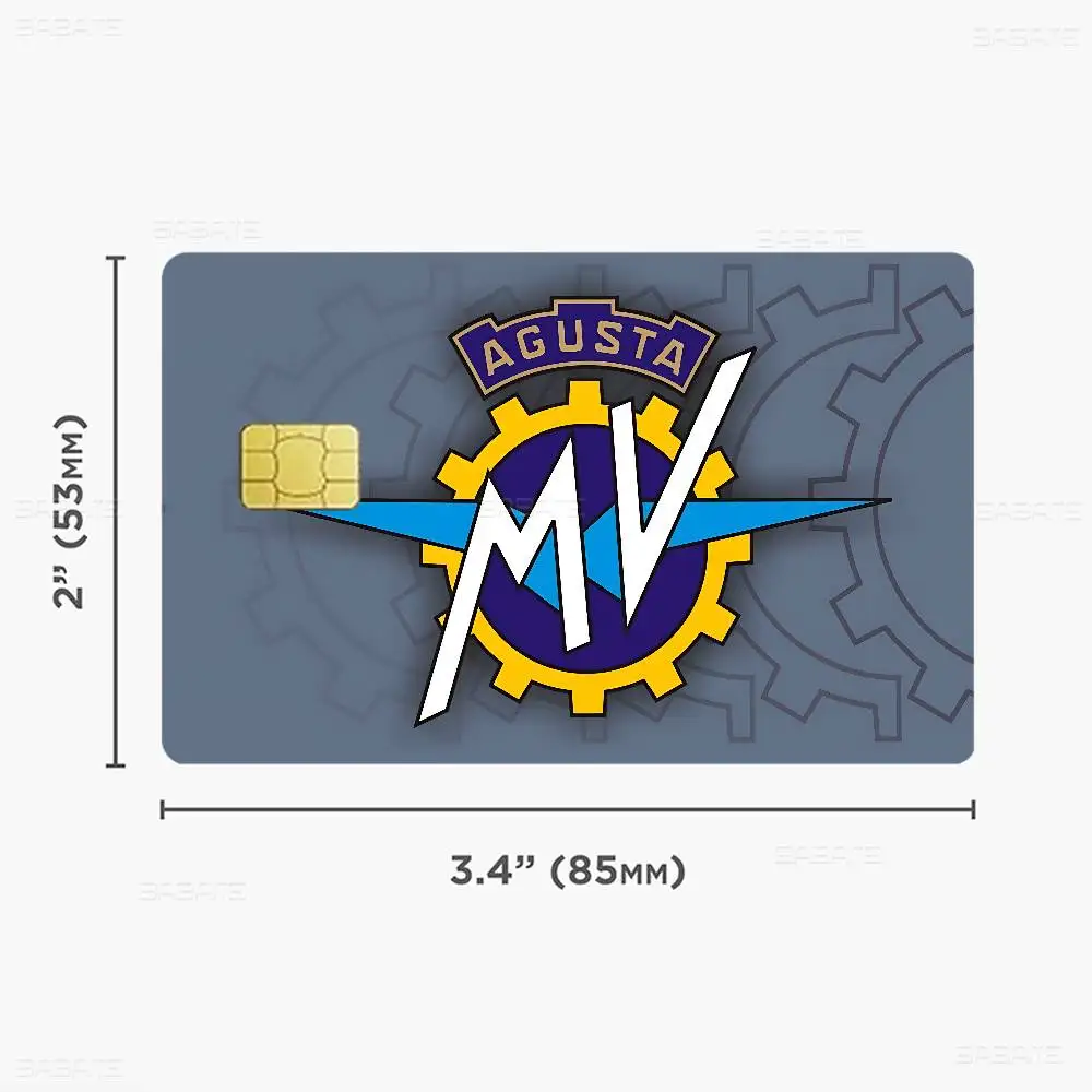 M-MV A-Agusta Anmie Sticker Film Skin Cover for Credit Card Debit Bank Card Front