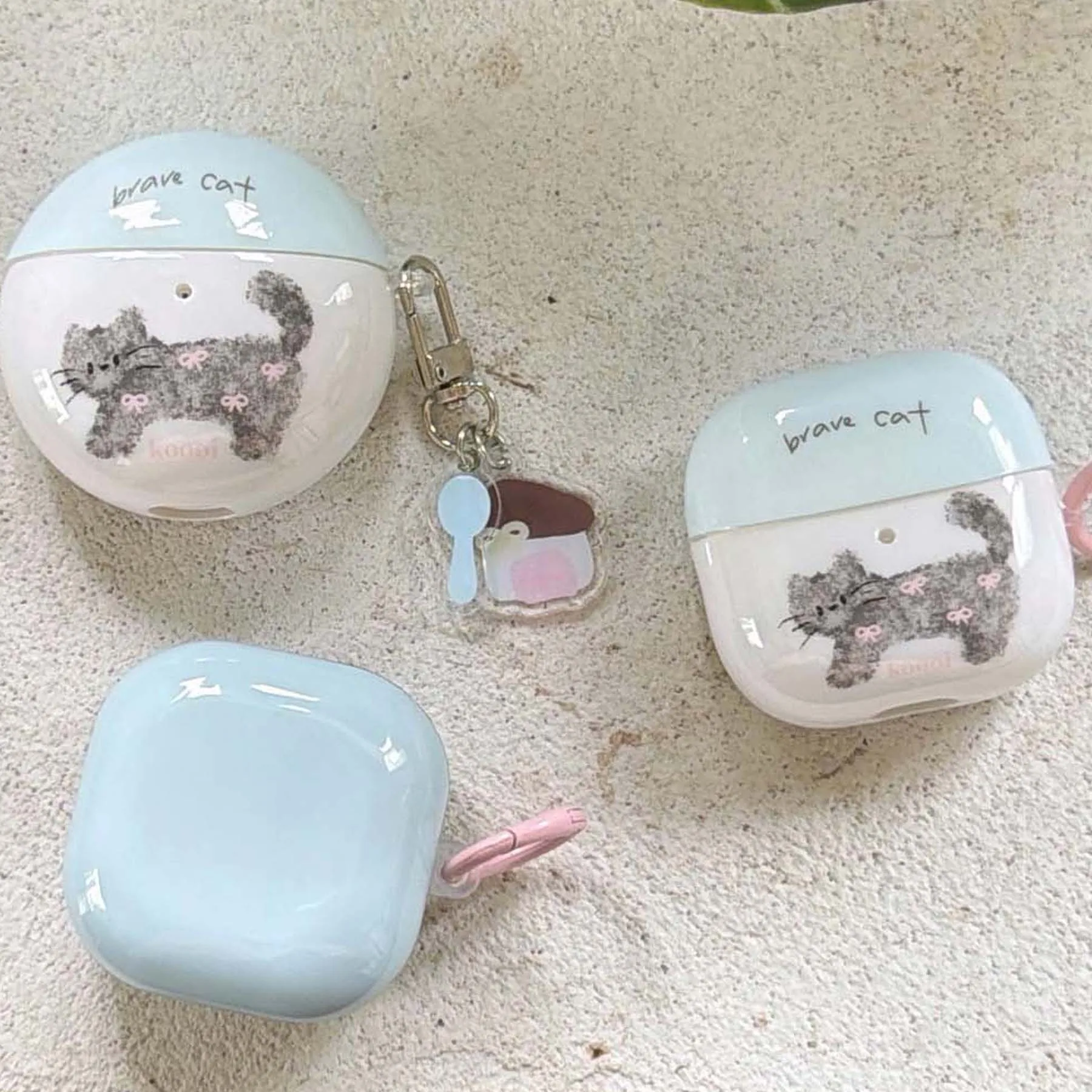 Étui pour écouteurs imd avec nœud de chat noir, mignon, pendentif doux, pour huawei FreeBuds 5i 6i 7i SE2/SE3 FreeClip 2, boîtier bluetooth sans fil