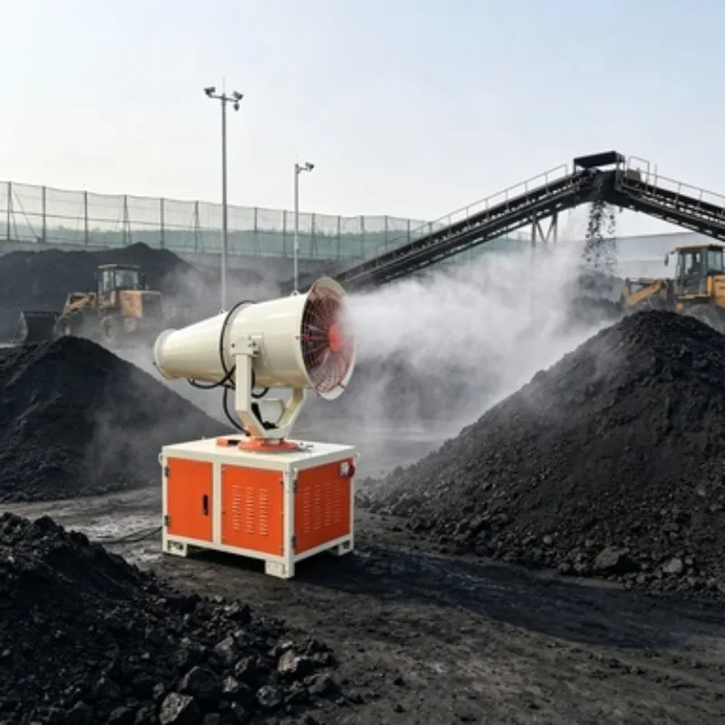Factory Direct Sale 20-150m Industrial Use Remote Control Dust Fog Cannon Low Noise Mist Cannon Machine
