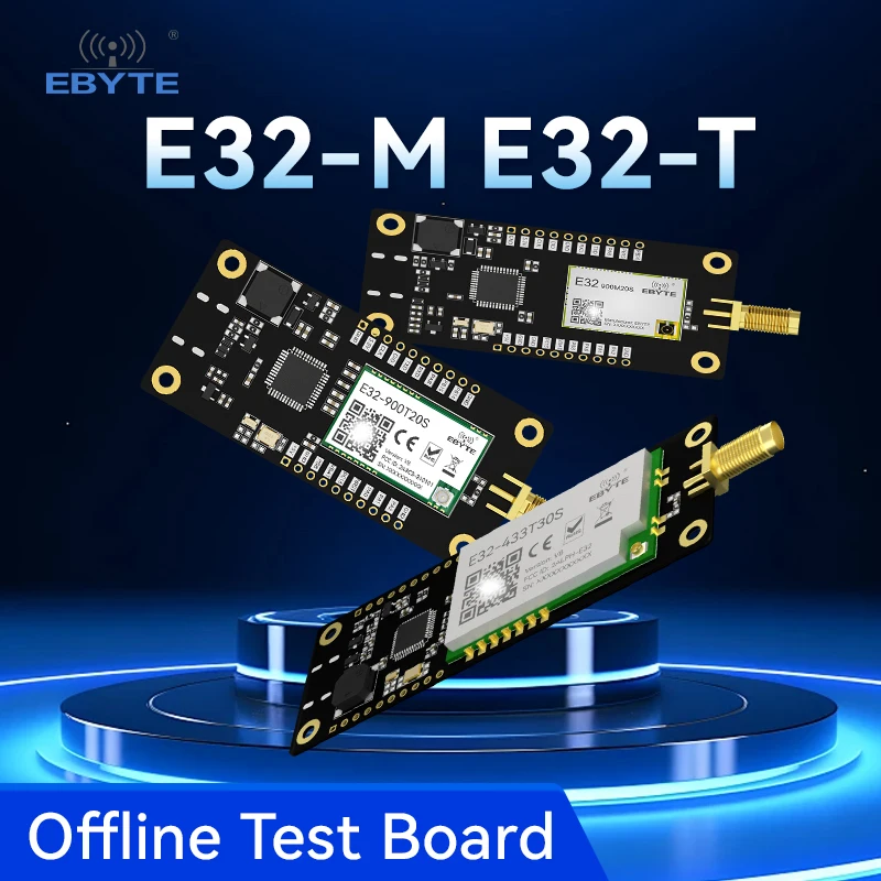 LoRa Offline Test Board OLED Screen EBYTE E32-900TBL-SC E32-900TBH-SC Long Range RF Transceiver Test Kit Soldered LoRa Module