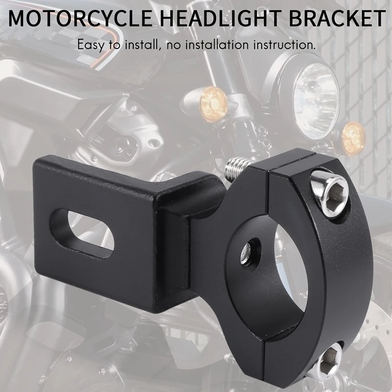 Universal Handlebar 22 25Mm 7/8 Inch Motorcycle Headlight Bracket Spotlight Tube Clamp For Cafe Racer Chopper,TG81