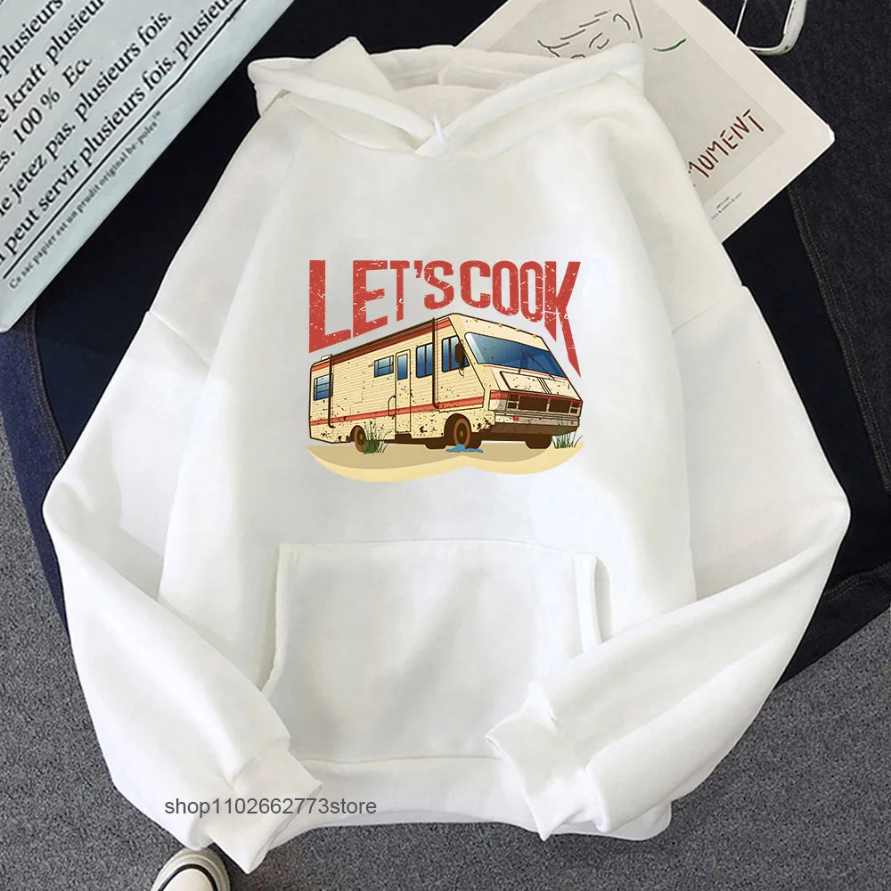 Grappige Breaking Bad Hoodies Lets Cook Print Sweatshirts Mannen Hip Pop Streetwear Vrouwen Y2k Top Lange Mouwen Casual TV Show Kleding