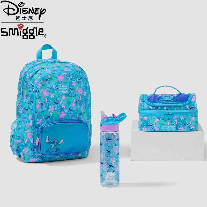 Genuine Australia Smiggle Disney Stitch Cartoon Series Children School Bag Anime Backpack Student Gift