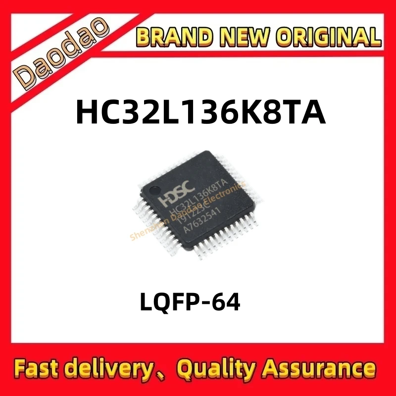 

5 HC32L136K8TA HC32L136K8 HC32L136 7*7 IC MCU chip LQFP-64 New original