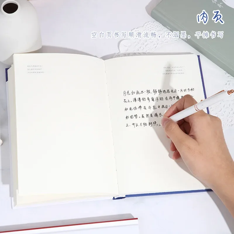 كتيب رسائل حب ثلاثي الخطوط، دفتر ملاحظات أدبي ورائع، مذكرات طالب بسيطة وفارغة، استثارة جميلة #5