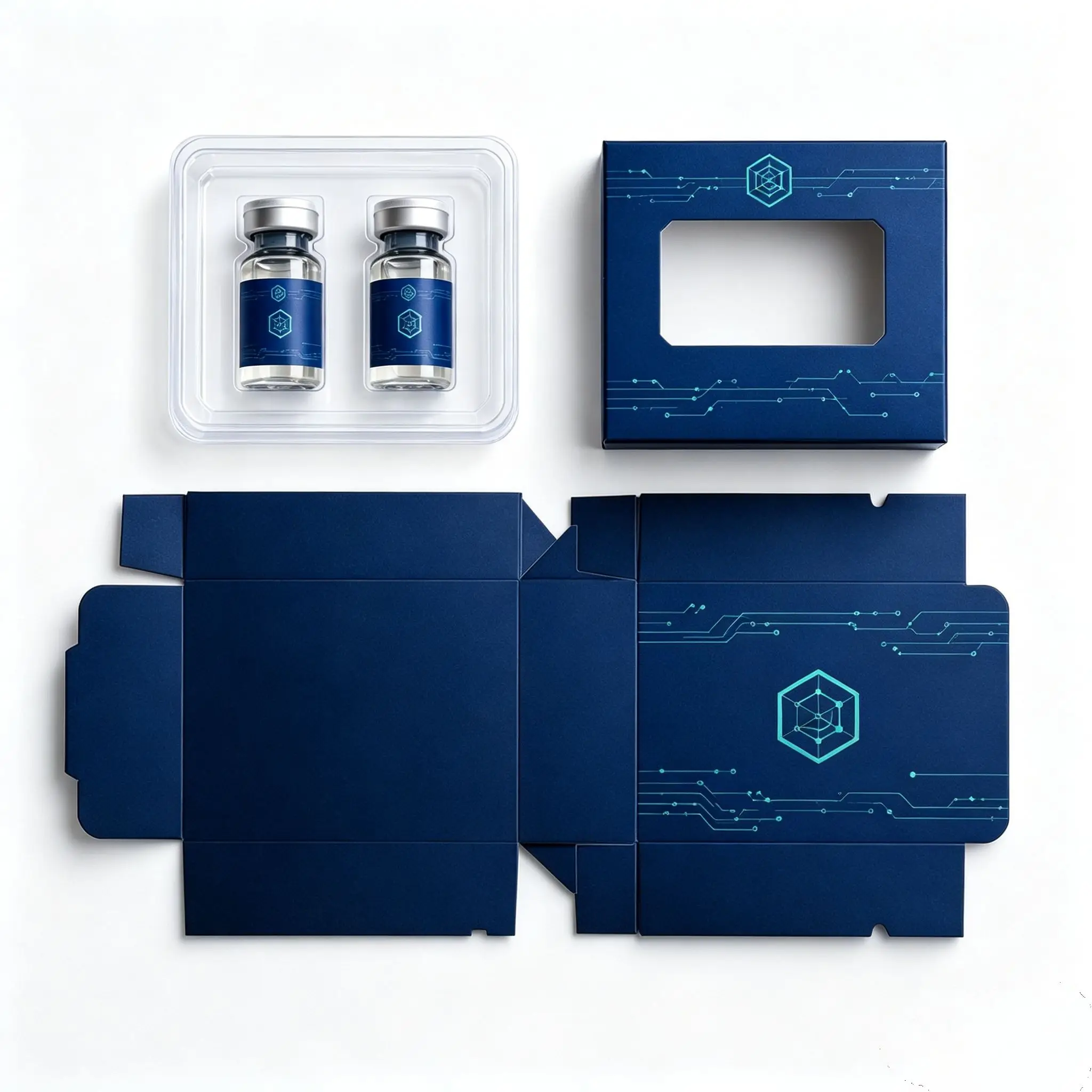 Commercial Packing Accessories,Custom Boxes and Non-toxic Vinyl Labels for 3ml 5ml 10ml Peptide Care Vials - Detail 1