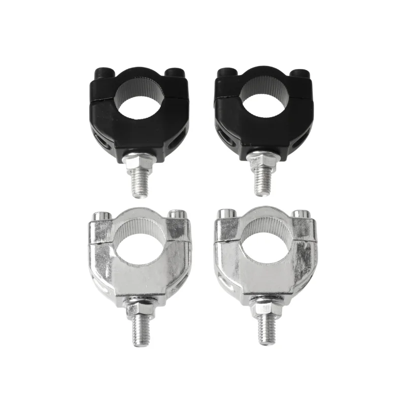 Motorcycle Handlebar Riser 1 Pair 7/8 Universal 22mm Handle Bar Mount Clamps For 2-Stroke 47cc 49cc Mini Moto Dirt Bike Parts