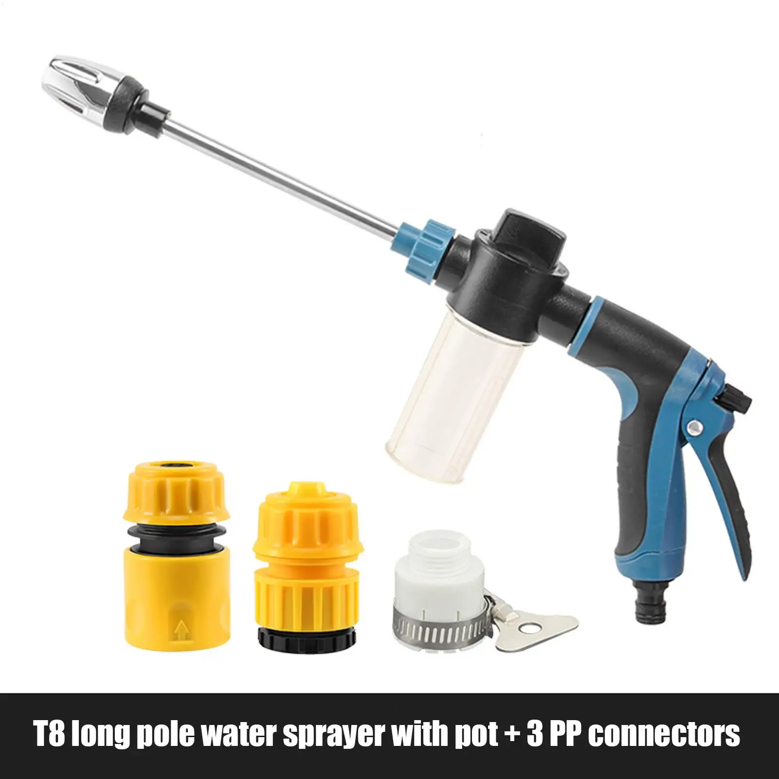 

High Pressure Car Washing Water Guns Adjustable Foam Spray Garden Watering Hose Water Gun Fire Car Washing Spray Gardening