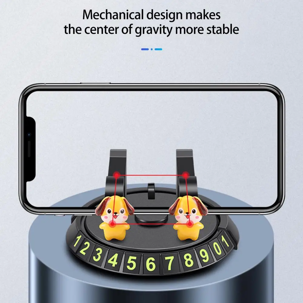 

Practical Phone Stand Rotatable Stop Signs Anti-slip Dashboard Car Phone Holder Car Accessories