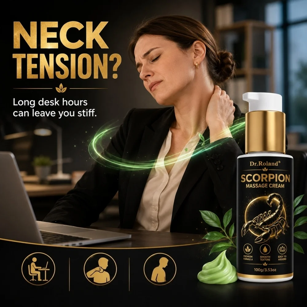 Scorpion Extract Magnesium Joint Massage Cream Deep Moisturizing Herbal Skin Care Fast Absorbing Non Greasy for Men Women