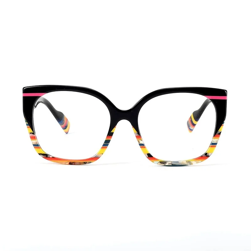 Belight البصرية كبيرة الحجم الجمع بين النظارات الملونة خلات إطار مشهد الرجال النساء النظارات 250