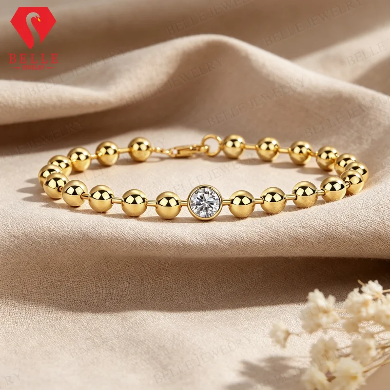 Moissanite Bracelet 1ct D Color VVS1 GRA Certified 925 Sterling Silver Factory Direct Daily Wear Fine Jewelry for Ladies