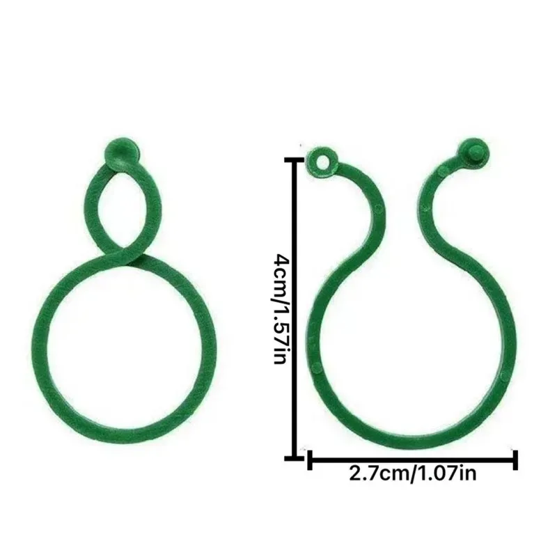 50-300pcs Garden Plant Clips Garden Plant Stand Trellis Clip Grow Easily & Uprightly with Rattan Vegetable Planter Tool