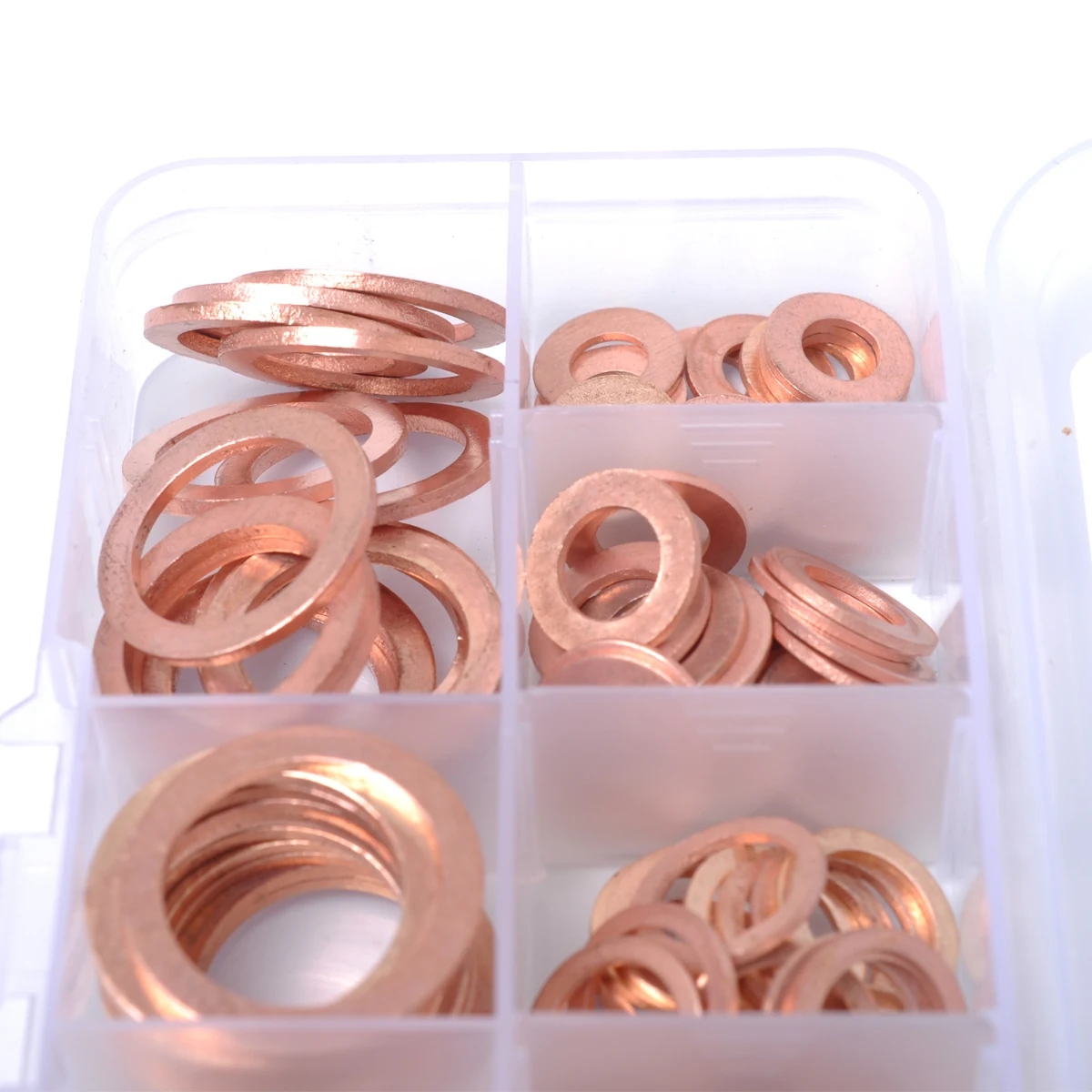 

120Pcs Copper Washer Set for Sump Plugs Fuel Hydraulic Fittings Car Marine Generators Machinery Plant Stainless