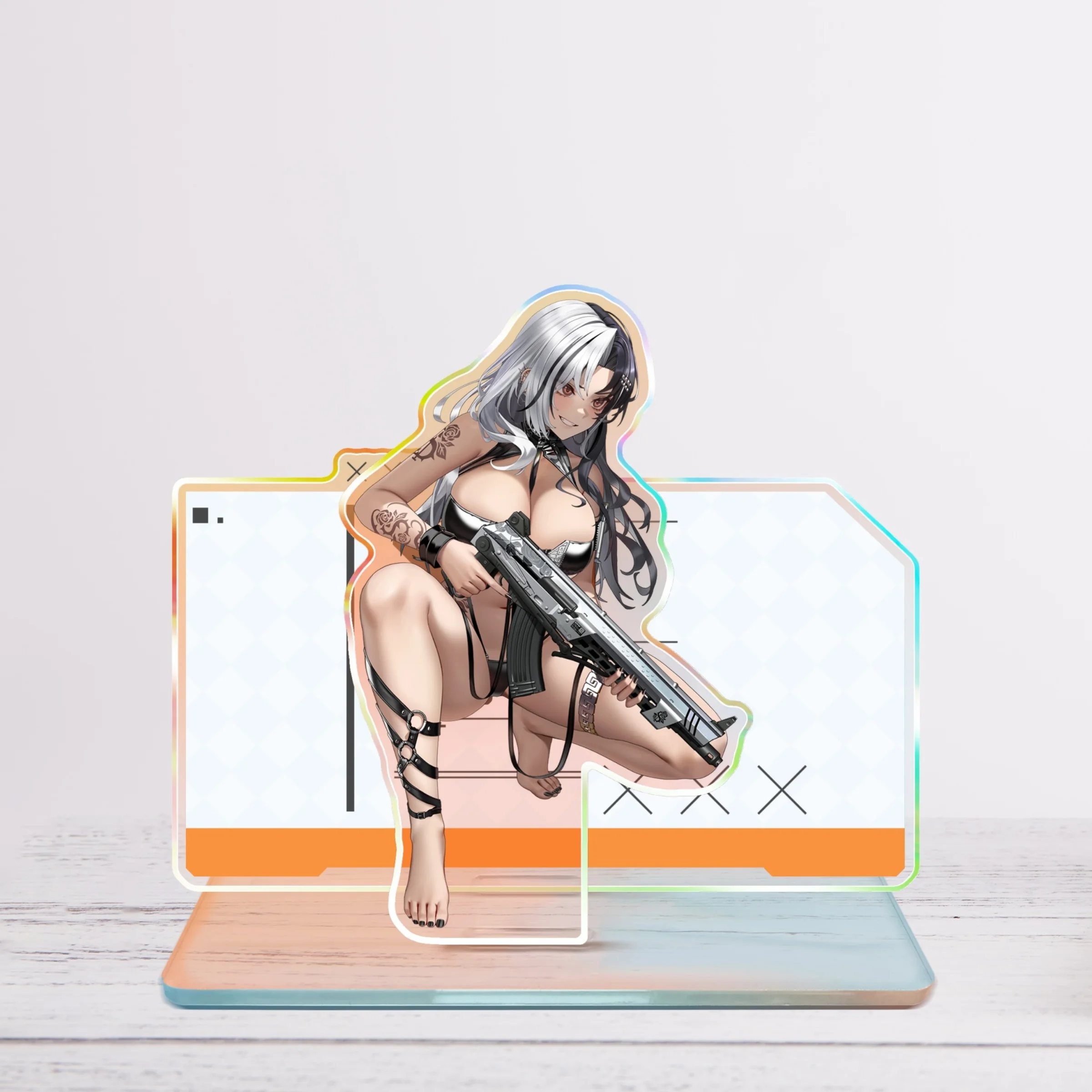 ACG NIKKE The Goddess of Victory Sakura Rosanna Summer Activities Swimsuit Anime Game Laser Double Insertion Character Stand Toy