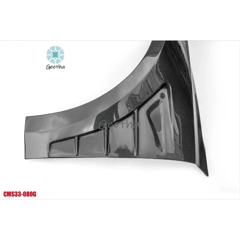 

For CMST Carbon Fiber Front Fender Fit for Model 3 2021 Custom Car Modification Parts Carbon Fiber Wide Body Surrounded