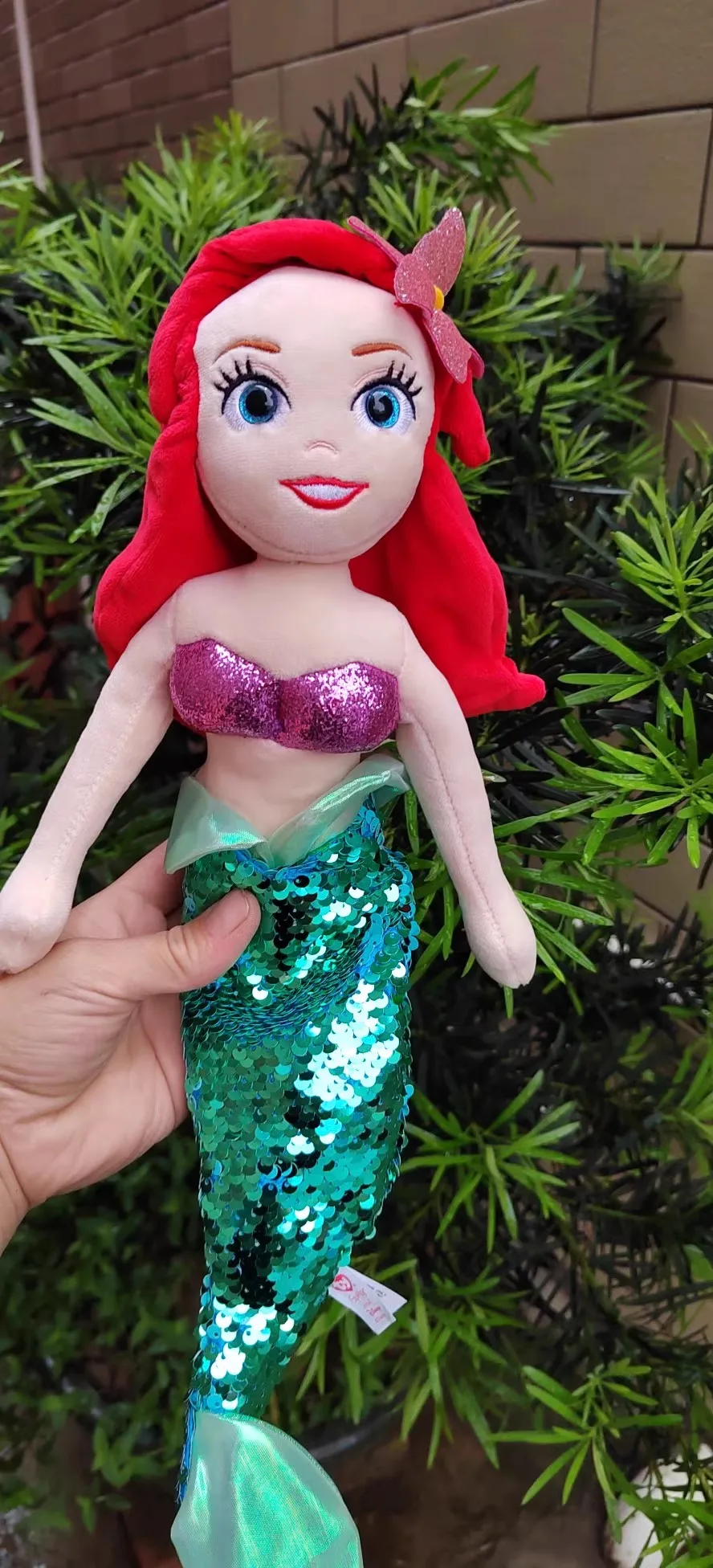 Regalo originale della bambola del giocattolo della peluche della principessa della sirena delle squame di pesce di Disney per i bambini