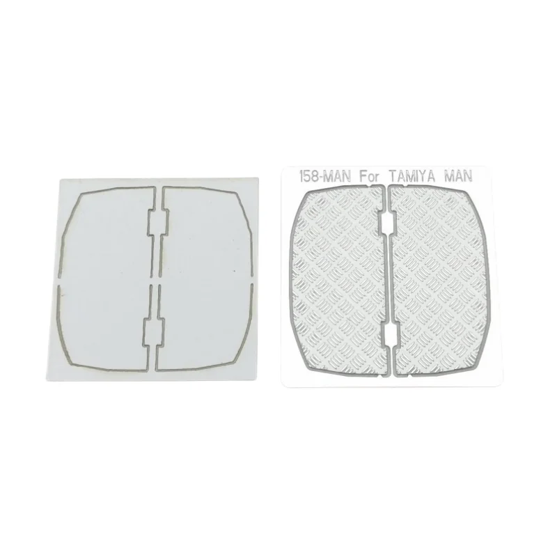 Taillight Anti-skid Board Metal Stainless Steel Plate For Tamiya 1/14 RC Truck man 56325 1/14 Truck Accessories Tamiya Man