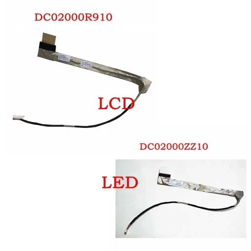 GZEELE Laptop LCD LED Video flex Cable For Lenovo G450 G455G G455 G450A G450M G450L DC02000ZZ10 DC02000R910