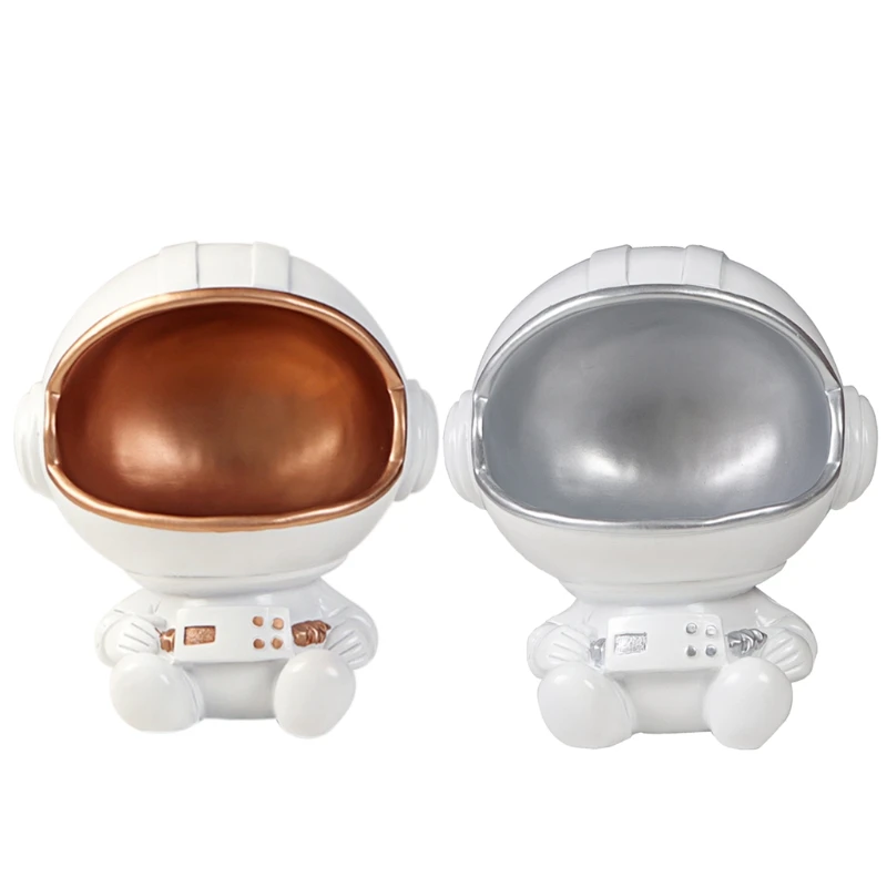 

for Creative Astronaut for Key Storage Bowl Cartoon Spaceman Model Crafts Resin Candy Dish Art Jewelry Home Drop shipping