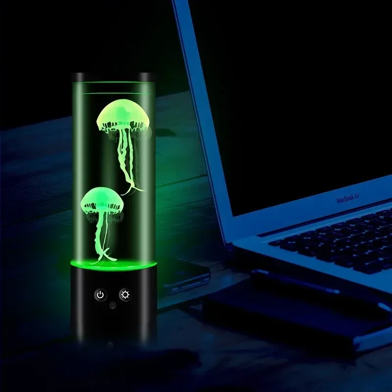 LED meduse Light USB Plug in con telecomando colorato medusa atmosfera luce camera da letto luce da tavolo regalo di natale