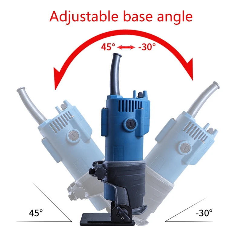 Tilt Trimmer Base with Adjustable Screws -30°-45° Multi Trimmer Router Base Power Tool Accessories for Carpentry TOP ones