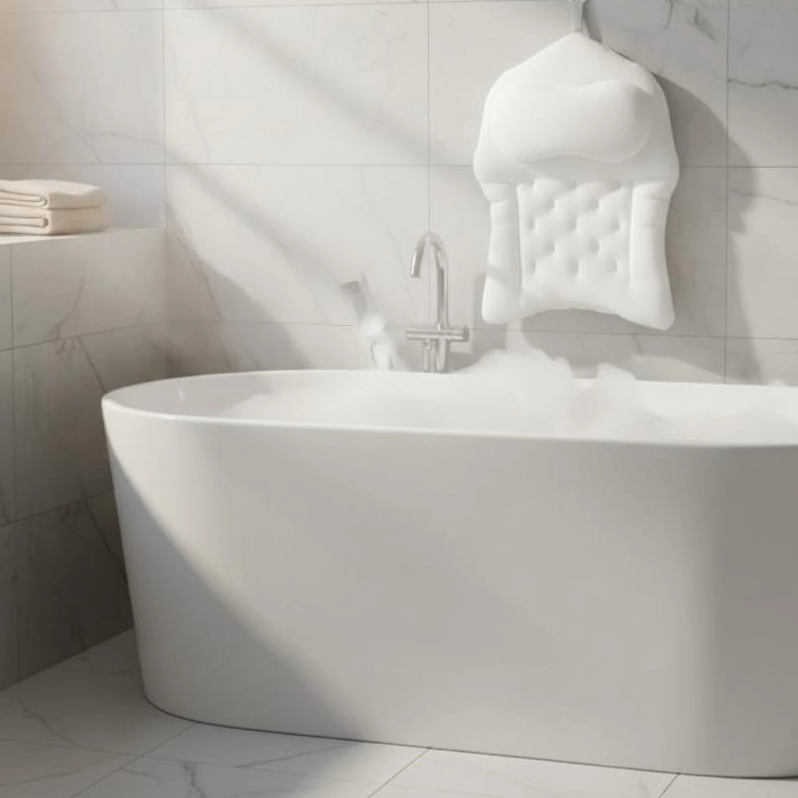 Bathtub Cushion Pillow Textured Bathtub Cushion Headrest Bath Tub Headrest Ergonomic Design Head and Neck Support Pillow
