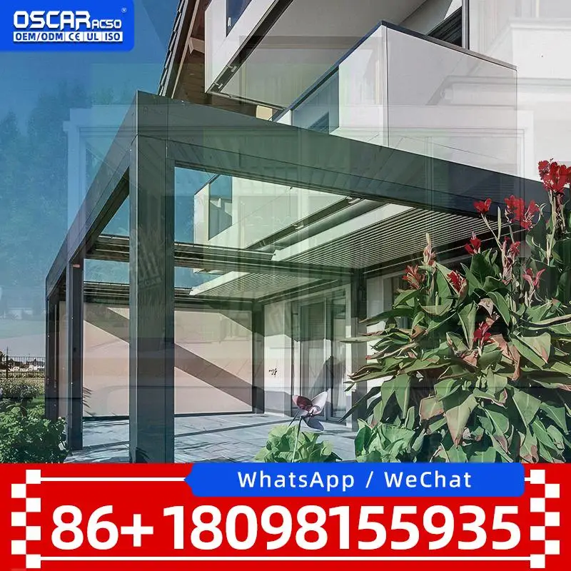 Detached Aluminium Glass Enclosure Conservatory Patio Sunroom Greenhouse Bungalow Backyard Resort Villa Home Canada Australia UK