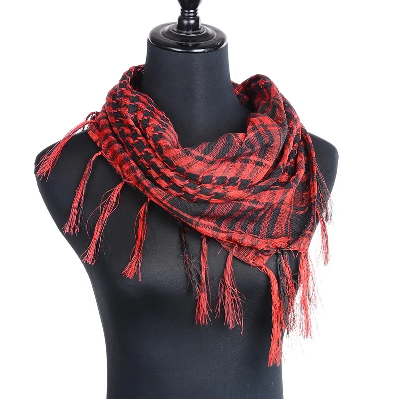 Unisex Scarves Fashion Women Men Arab Shemagh Keffiyeh Palestine Scarf Shawl Wrap New Spring Plaid Scarf for Women