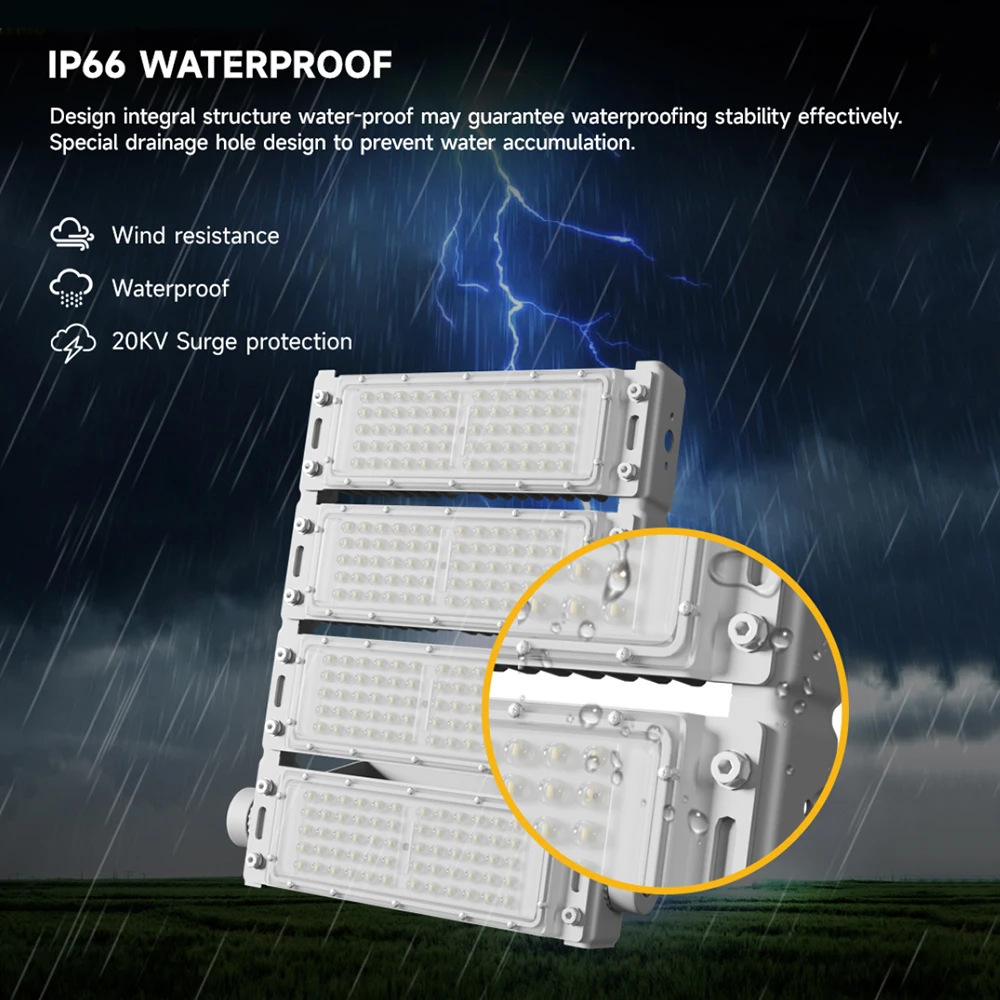 Galvanized  Mast Lighting System Optional Pathway Parking Lot Basketball Court  Mast Light Pole