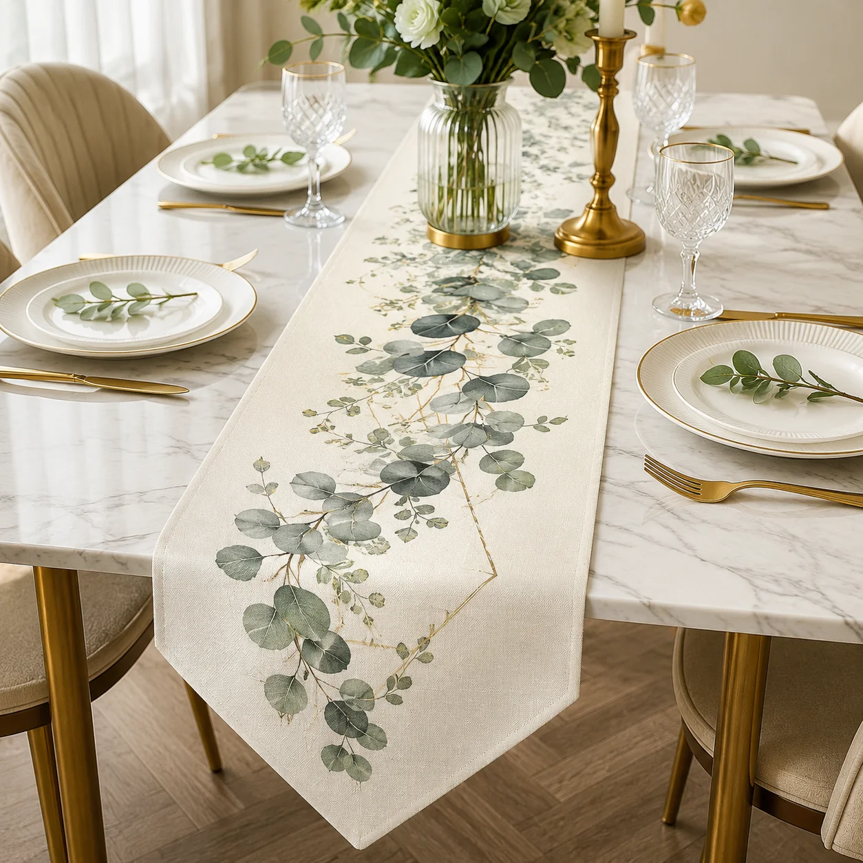 Custom Table Runner Personalized Photo Text Logo Printed Table Flag Dining Room Decor Wedding Party Home Decoration Gift