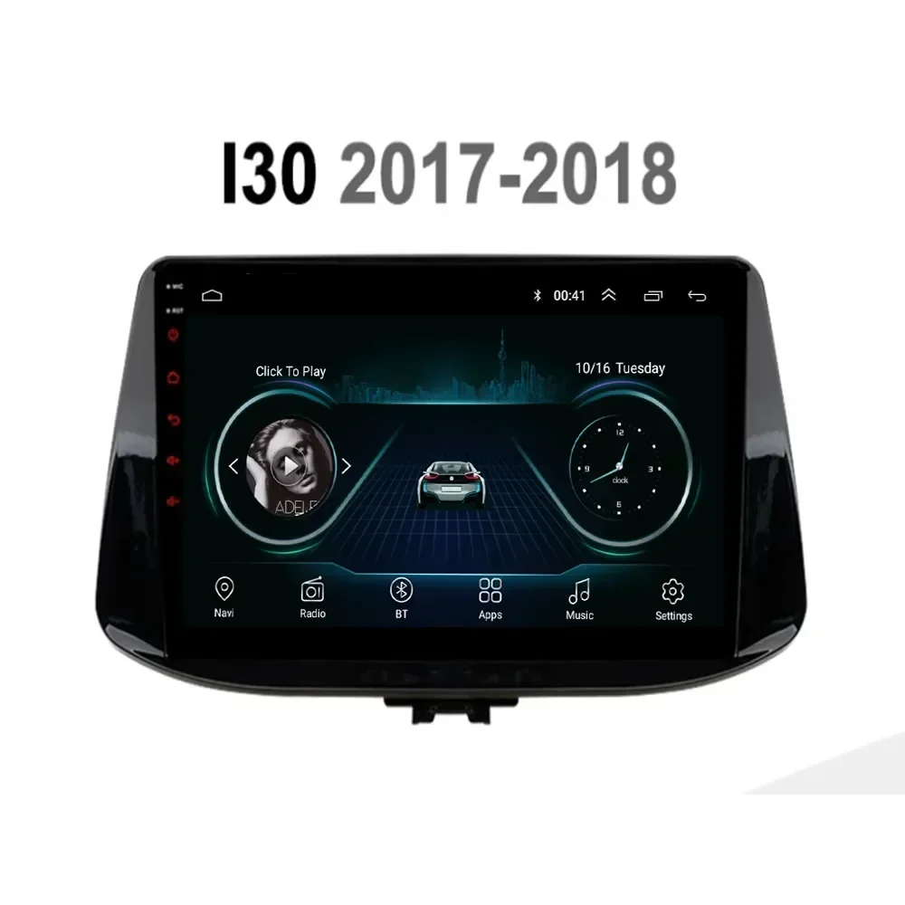 Android 13 Car Dvd for Hyundai I30 2017 - 2018 Auto Radio Multimedia Player GPS Support 5G DSP RDS Carplay Camera