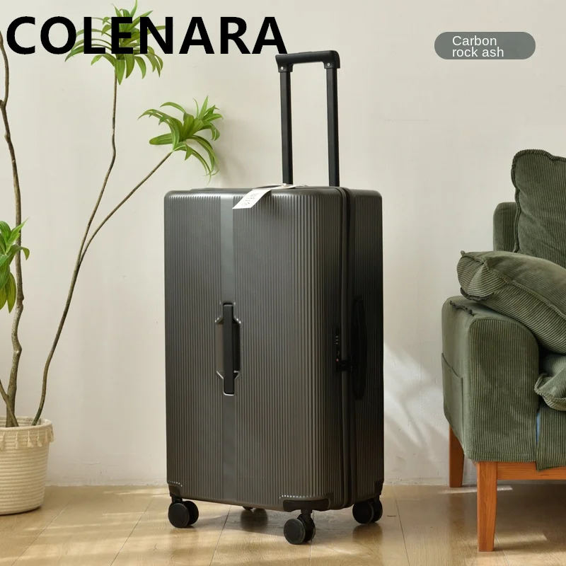 COLENARA Rolling Suitcase 202428 Inch Large Capacity Trolley Case PC Boarding Box Ultra-light Password Box Cabin Luggage