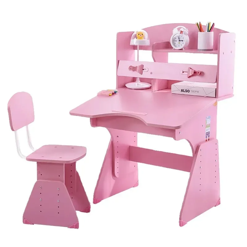 Learning writing table Primary school students Boys and girls Household Lifting Children's book Desks and chairs Set