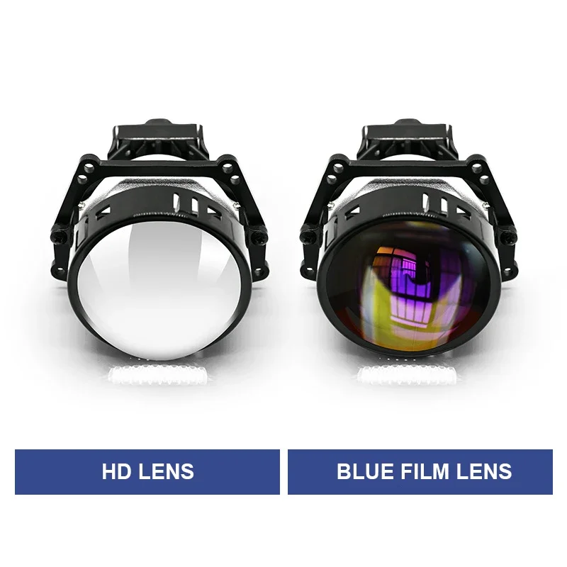 2pc H4 H7 H11 9005 3Inch Led Lens Halo Lights Projectors Lenses 120W 6000K LED Lamp For  Car Headlights Angel Eyes Car Accessory