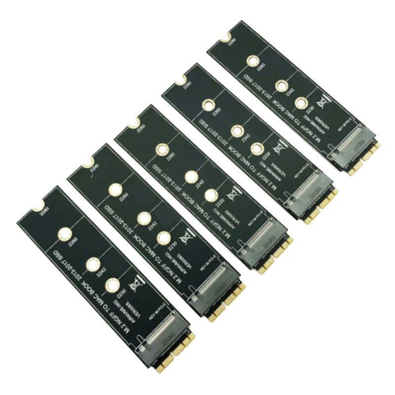 NEW-5Pcs NVME M2 SSD 어댑터 변환 카드, 에어 프로 레티나 2013-2017 NVME/AHCI SSD 업그레이드 키트, A1465 A1466