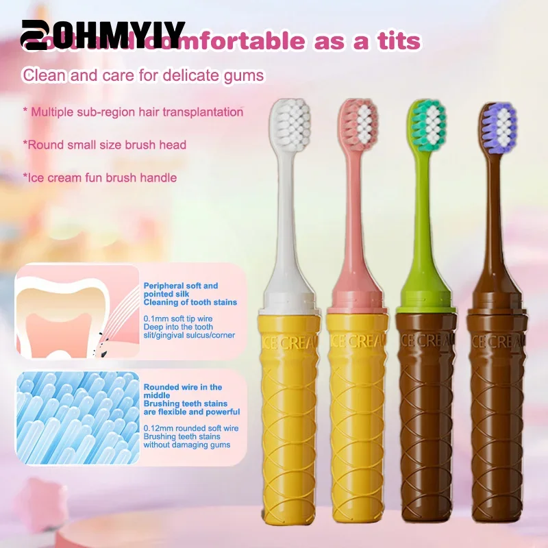 

Travel Folding Toothbrush Oral Cleaning Tool Camping Toothbrush Oral Care Portable Soft Bristle Brush High Quality Toothbrush