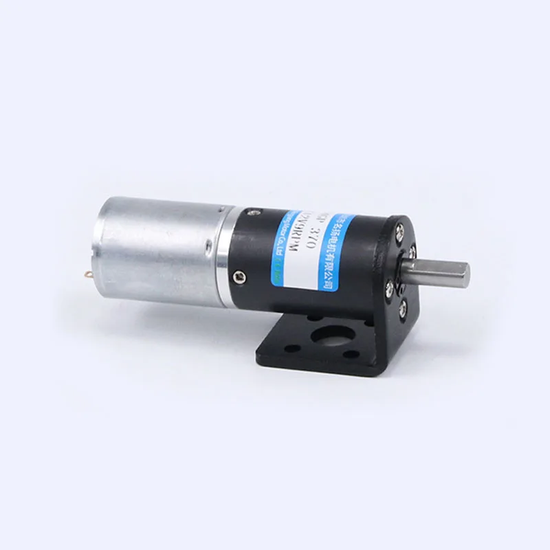 Motor planetario de 24mm, 12V, 24V de CC, de alto par motor de engranaje, motor de cepillo de carbono 24GP-370, velocidad ajustable, Can CW CCW