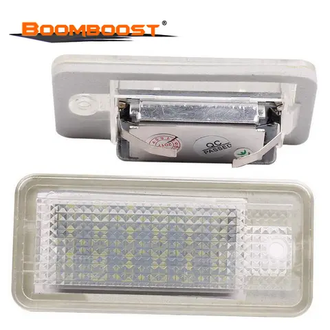 LED 라이센스 캔버스 플레이트 라이트 번호판 램프, 아우디 A3 S3 8P 8PA A4 S4 B6/B7 RS4 A5 A6 S6 C6 A8 S8 D3 Q7 4L 용, 2 개