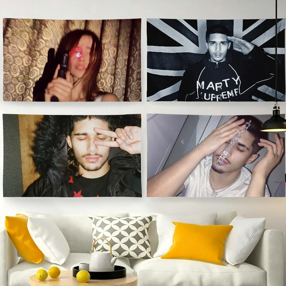 Rapper F-Fakemink-S Singer flag For Garden Party Living Room Home Wall Decor Banner Bedroom Outdoor Tapestry