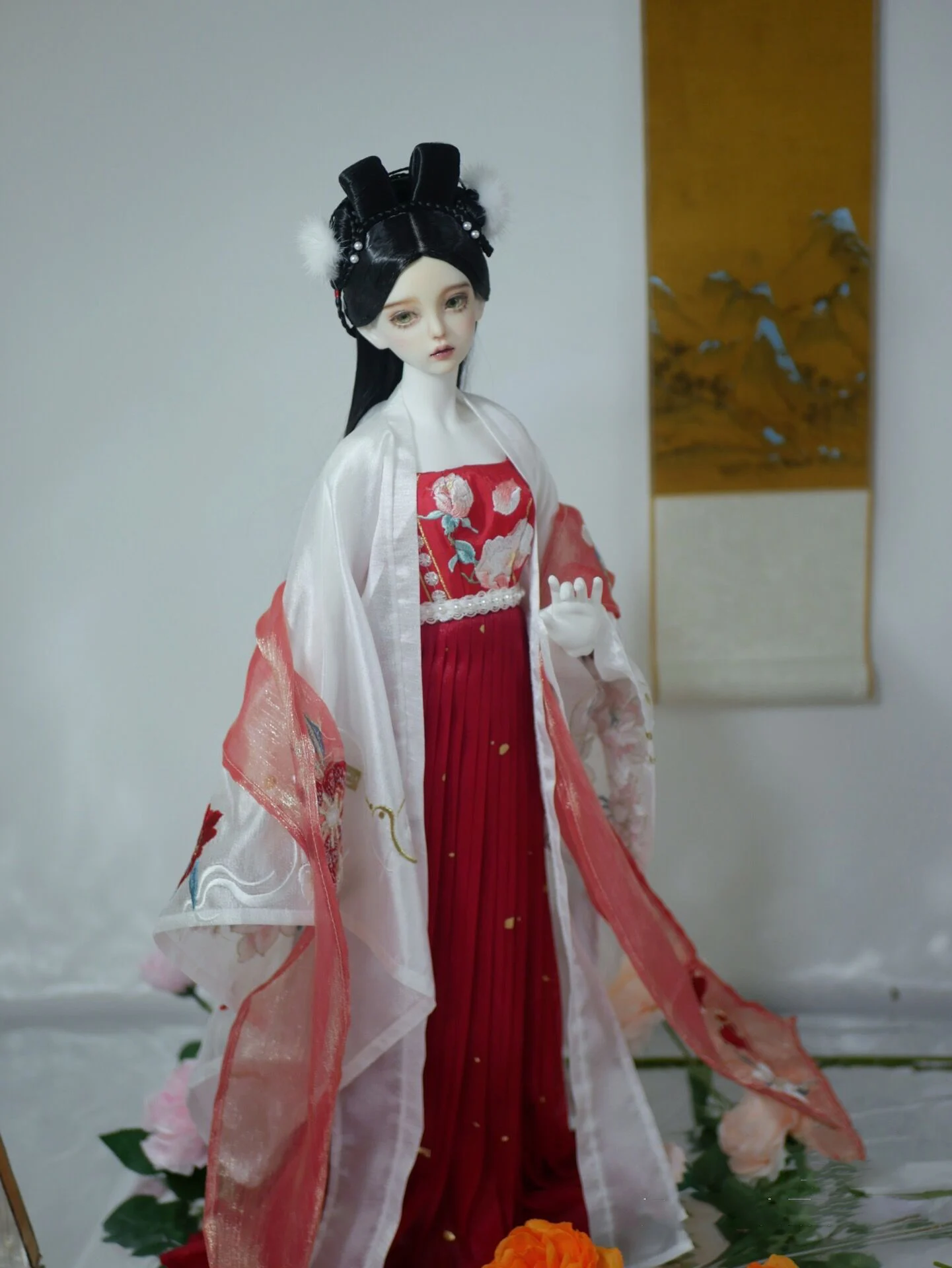 

1/4 1/3 весы BJD древний костюм феи платье кукольная одежда аксессуары китайский наряд ханьфу для BJD/SD MSD SD13 большая девочка C1629