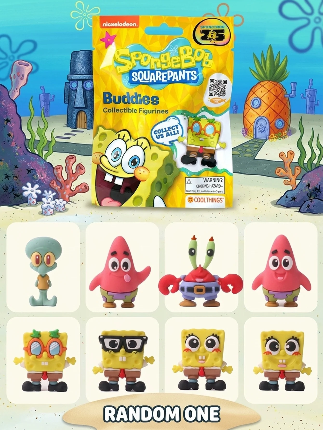 Spongebob Squarepants, Juguetes Oficiales en Caja Ciega, Bolsa Sorpresa, Figuras Coleccionables en 3D, Figuras de Anime, Miniaturas, Decoración para el Hogar