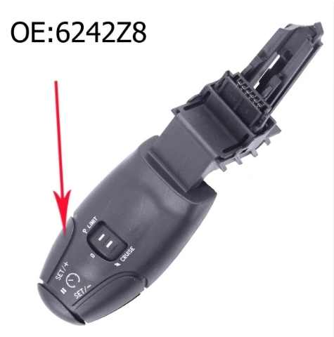

Toks 6242Z8 Cruise Control Switch Stalk For Peugeot 206 307 308 406 407 607 807 Partner Citroen Picasso C2 C3 C4 6242.z8